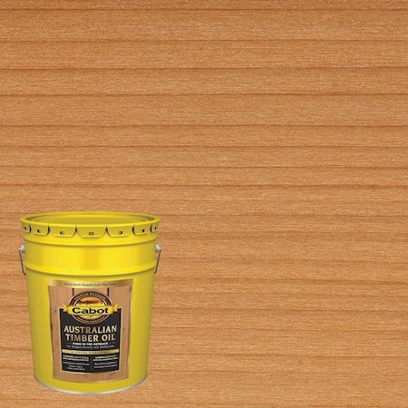 Cabot Australian Timber Oil Translucent Exterior Oil Finish, Amberwood, 5 Gal. 140.0003457.008